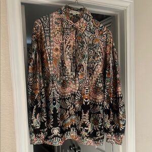 Vibrant Paisley Long Sleeve Shirt